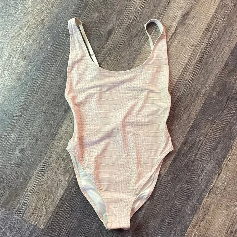 SKIMS Limited Editiion signature swim scoop neck one piece 🐊 NWT
